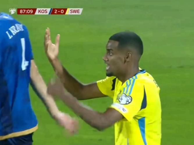 世预赛欧洲区小组赛:双前锋再度哑火,瑞典主场0-1不敌科索沃