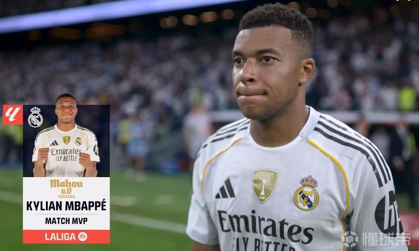 梅开二度,官方:姆巴佩当选4-0大胜瓦伦西亚全场最佳球员