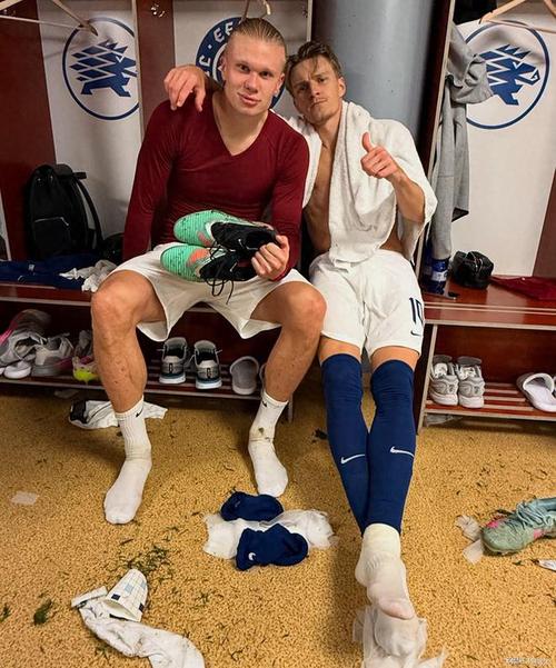 大赛梦圆⚽厄德高社媒晒挪威队大合照:世界杯!